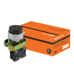 Кнопка SB2-BL21 с возвратом, 1НО, 22 мм, черная, IP40 TDM SQ0704-0047