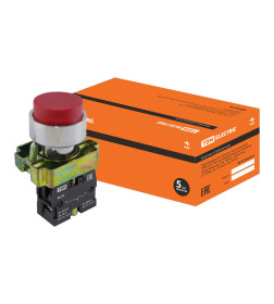 Кнопка SB2-BL42 с возвратом, 1НЗ, 22 мм, красная, IP40 TDM SQ0704-0049