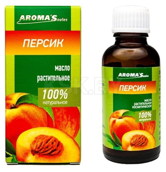 Масло растительное косметическое Aroma Saules Персик, 30 мл