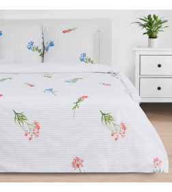 Постельное бельё Этель 1.5 сп Wild flowers 143*215 см,150*214 см, 70*70 см 2 шт