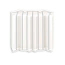 Накладки для плинтуса фигурного 80мм "Идеал Дюра"  037 Молочно-белый