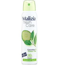 Дезодорант-антиперспирант для тела "MALIZIA" серии Fresh Care Cucumber Green tea 150мл