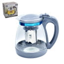 Чайник заварочный 1800 мл, 8057-1800GRY стеклоо, пластик, нержавеющая сталь Lavenir (102276) 