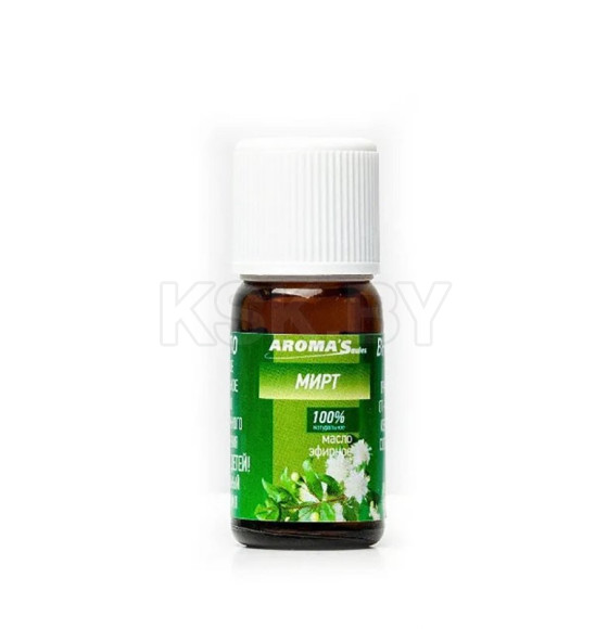 Масло эфирное натуральное Aroma Saules Мирт, 10 мл