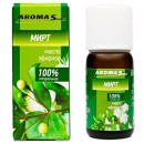 Масло эфирное натуральное Aroma Saules Мирт, 10 мл