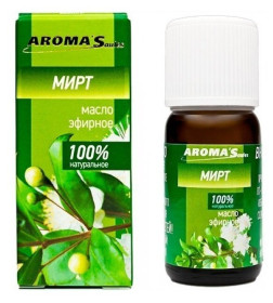 Масло эфирное натуральное Aroma Saules Мирт, 10 мл