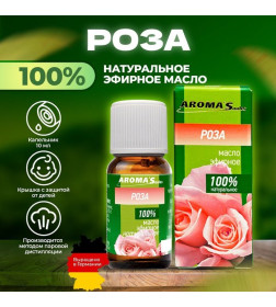 Масло эфирное натуральное Aroma Saules Роза, 10 мл