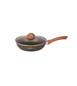 Сковорода Kukmara (26/6см) сгбг261а "Granit ultra black-gold"