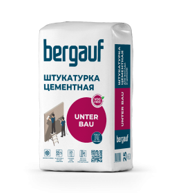 Штукатурка цементная Bergauf Unter BAU, М100., 25кг