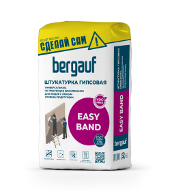 Штукатурка гипсовая, универсальная, не требующая шпаклевания Bergauf Easy Band 30кг
