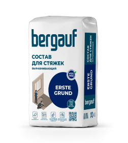 Стяжка выравнивающая для пола Bergauf Erste Grund. М200, (слой 20-80мм), 25кг