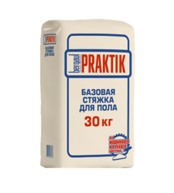 Стяжка выравнивающая для пола Bergauf Praktik. М150. (слой 20-80мм), 30кг