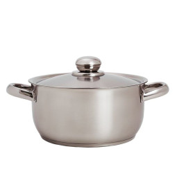 Кастрюля Amet (2,5л) 1С 2400 "Славяна" ТРС-3 (объем. руч., метал. крышка)