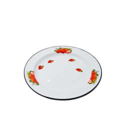 Блюдо СтальЭмаль "Клубника садовая" (2,0л) 1с6с/Б белоснежный