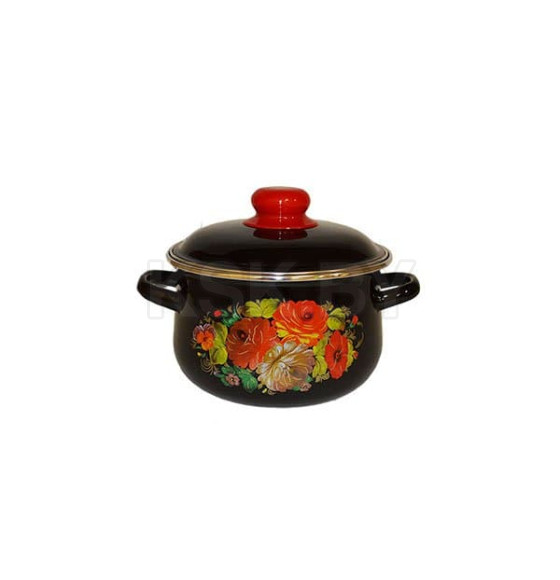 Кастрюля коническая СтальЭмаль 