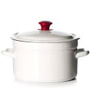 Кастрюля цил. (6,0л) 41804-182 без деколи белый (90784) 