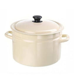 Кастрюля цилиндрическая КМЗ (7,0л) 41804-192 без деколи слонов.