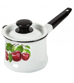 Ковш КМЗ (1,0л) 90204-072/4 с кр. Вишневый сад бел.