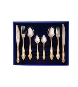 Набор столовых приборов ПЗХМ (24пр.) СН-24М3ЛН "Тройка" флок