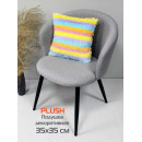 Подушка декоративная 35x35 см (розовый, голубой, желтый) MATEX PLUSH 65-630 (65-630) 