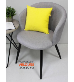 Подушка декоративная 35x35 см (желтый) MATEX VELOURS 57-147