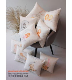Подушка декоративная MATEX LITTLE STAR. ЗЕБРА. Размер: 33x33 Цвет: белый, серый