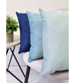 Подушка декоративная 35x35 см (серо-голубой) MATEX ARIA PREMIUM VELOURS 65-456