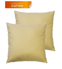 Подушка декоративная 35x35 см Бежевый (комплект 2 шт.) MATEX ARIA PREMIUM VELOURS 65-500