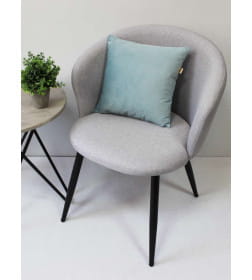Подушка декоративная 35x35 см (серо-голубой) MATEX ARIA PREMIUM VELOURS 65-456