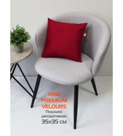 Подушка декоративная 35x35 см (бордовый) MATEX ARIA PREMIUM VELOURS 65-449
