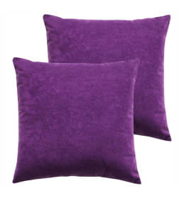 Подушка декоративная 35x35 см фиолетовый (комплект 2 шт.) MATEX VELOURS 50-025
