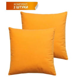 Подушка декоративная 35x35 см абрикосовый (комплект 2 шт.) MATEX VELOURS 49-982