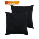 Подушка декоративная 35x35 см черный (комплект 2 шт.) MATEX VELOURS 49-951 (49-951) 