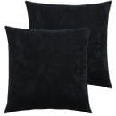 Подушка декоративная 35x35 см черный (комплект 2 шт.) MATEX VELOURS 49-951 (49-951) 