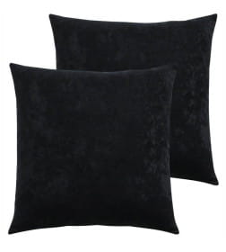Подушка декоративная 35x35 см черный (комплект 2 шт.) MATEX VELOURS 49-951