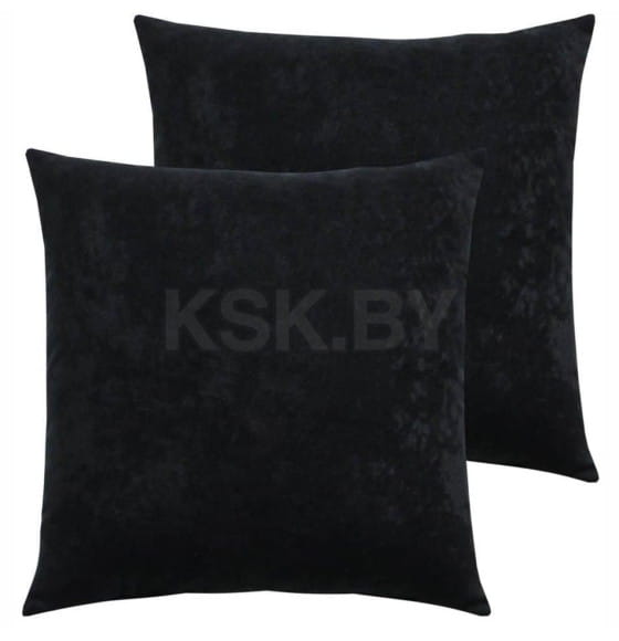 Подушка декоративная 35x35 см черный (комплект 2 шт.) MATEX VELOURS 49-951 (49-951) 