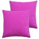 Подушка декоративная 35x35 см фуксия (комплект 2 шт.) MATEX VELOURS 49-876 (49-876) 