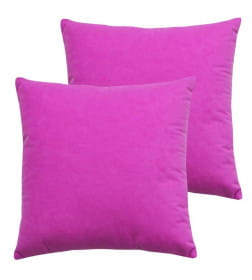 Подушка декоративная 35x35 см фуксия (комплект 2 шт.) MATEX VELOURS 49-876