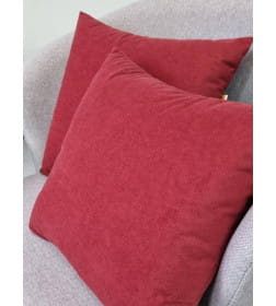 Подушка декоративная 35x35 см бордовый (комплект 2 шт.) MATEX VELOURS 49-814