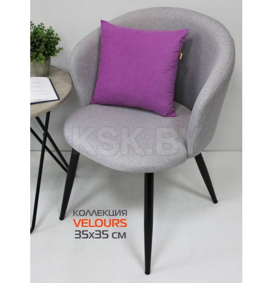 Подушка декоративная 35x35 см (светло-фиолетовый) MATEX VELOURS 30-669 (30-669) 
