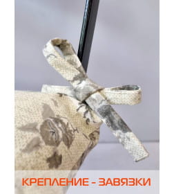 Подушка для сиденья "Розы негатив" 42x42 см (серый, зеленый) MATEX HOMELY 15-635
