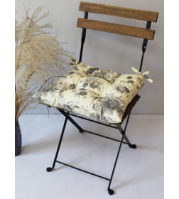Подушка для сиденья "Розы негатив" 42x42 см (серый, зеленый) MATEX HOMELY 15-635
