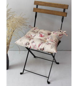 Подушка для сиденья 42x42 см (молочный, терракотовый) MATEX HOMELY 06-831