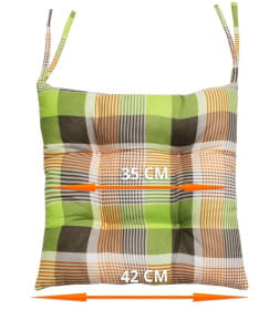 Подушка для сиденья 42x42 см (персиковый, бордовый) MATEX HOMELY 08-194