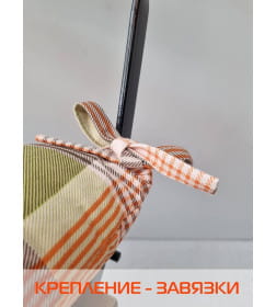 Подушка для сиденья 42x42 см (персиковый, бордовый) MATEX HOMELY 08-194