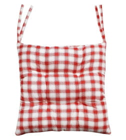 Подушка для сиденья 42x42 см (красный, белый) MATEX HOMELY 29-755