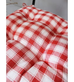 Подушка для сиденья 42x42 см (красный, белый) MATEX HOMELY 29-755