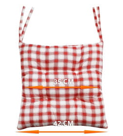 Подушка для сиденья 42x42 см (красный, белый) MATEX HOMELY 29-755