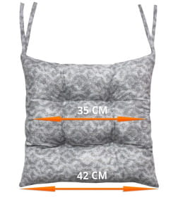 Подушка для сиденья "Ромбы" 42x42 см (серый) MATEX HOMELY 31-512