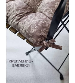 Подушка для сиденья "Узоры на коричневом" 42x42 см (темно-коричневый) MATEX HOMELY 31-451